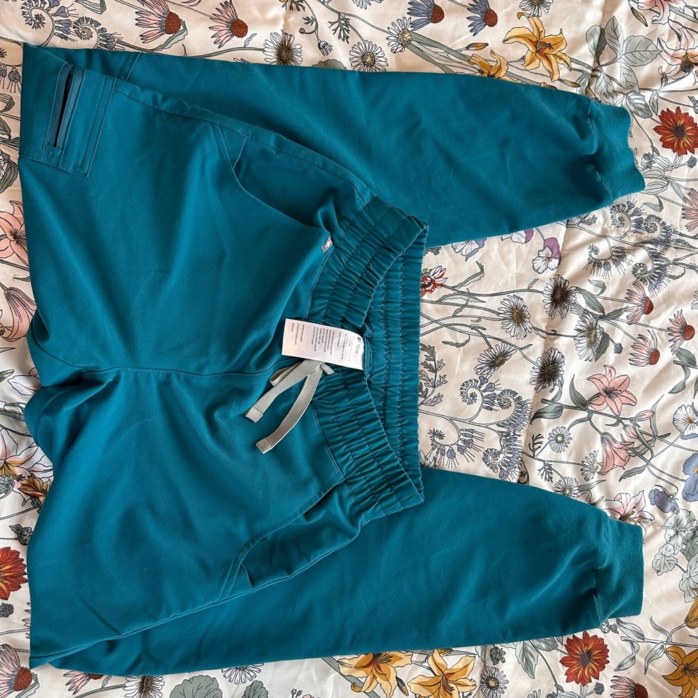 FIGS Teal Jogger Scrub Pants XS/T Tall Technical Collection - Picture 3 of 4